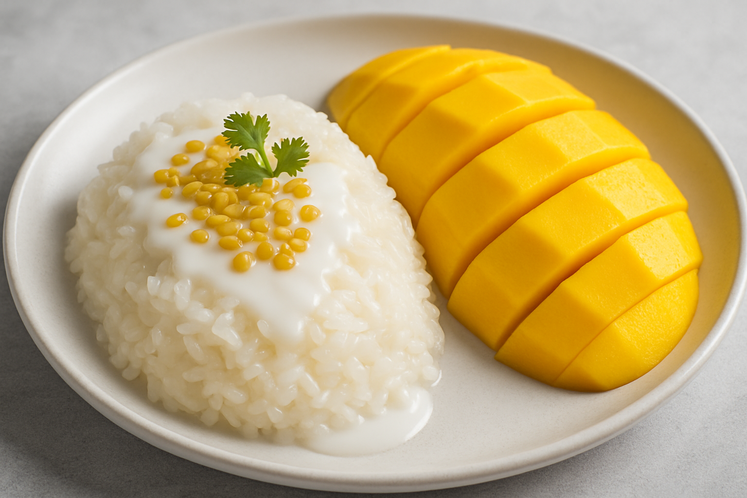 sticky rice with mango
