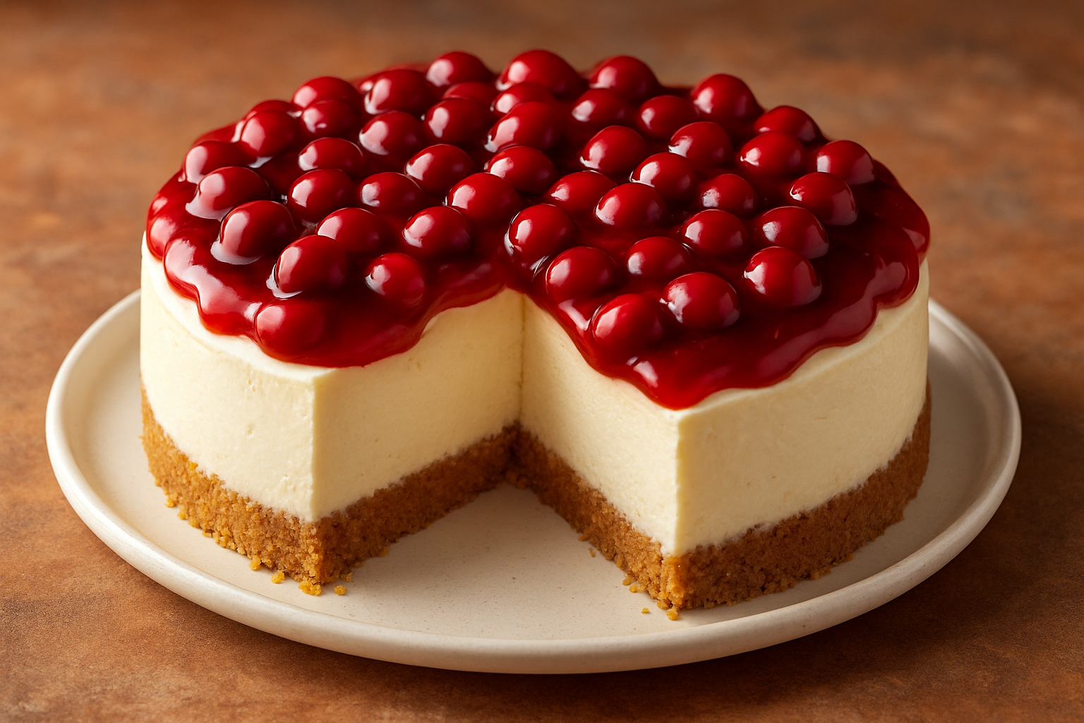 cherry cheesecake