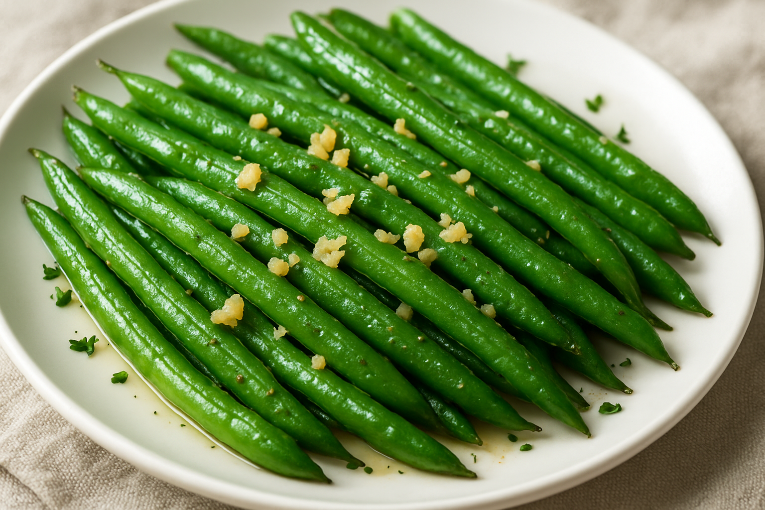 garlic green beans