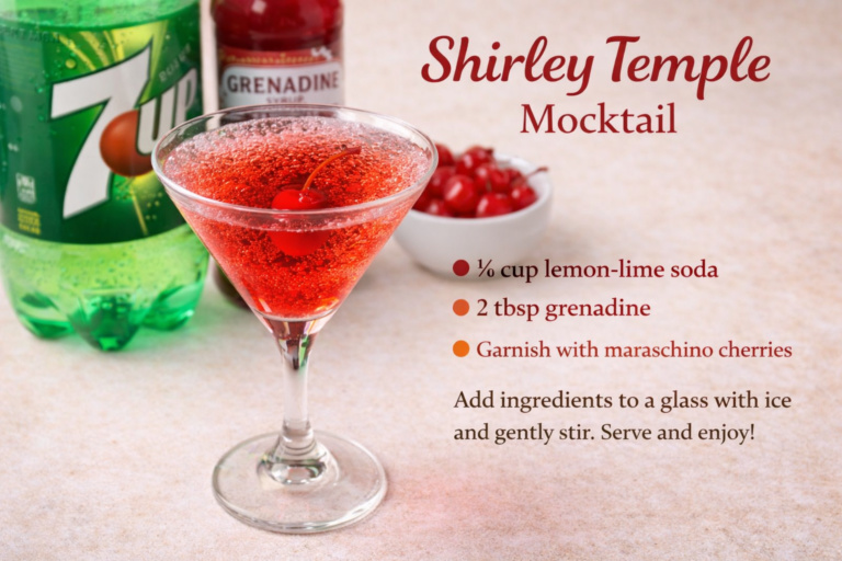 Quick and Easy Shirley Temple Mocktail: A Classic Non-Alcoholic Party Drink