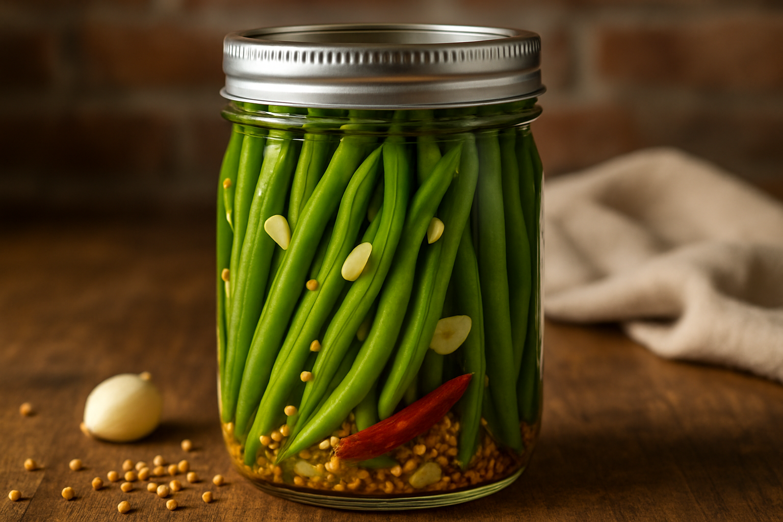 pickled green beans