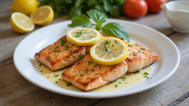 Easy Garlic Butter Baked Salmon with Lemon