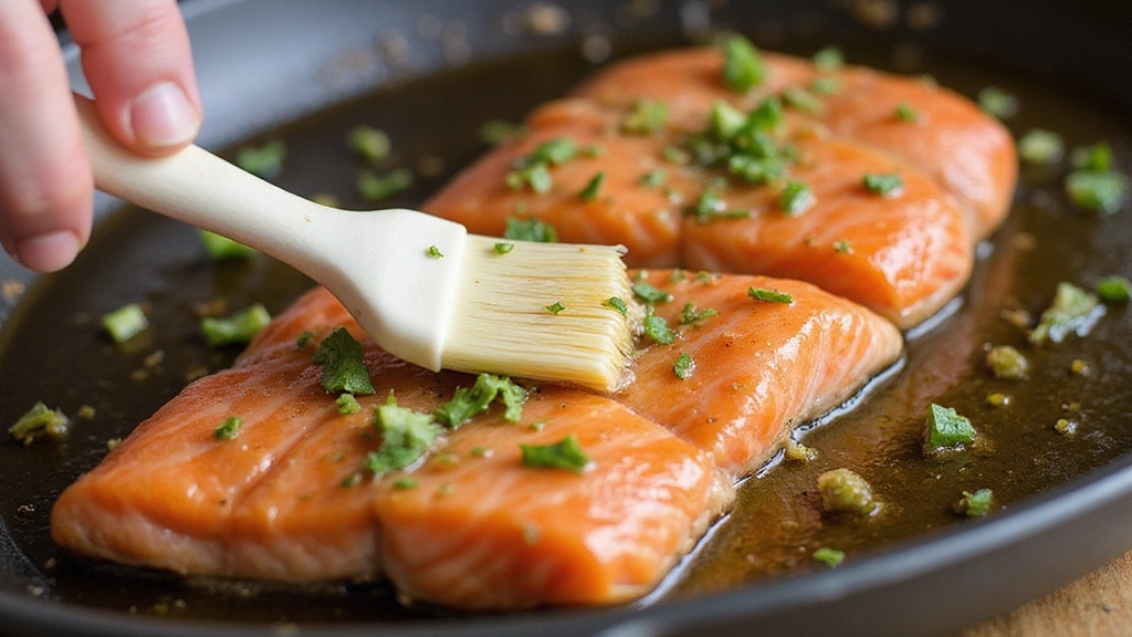 Easy Garlic Butter Baked Salmon with Lemon - Step 6: Baste During Cooking 1