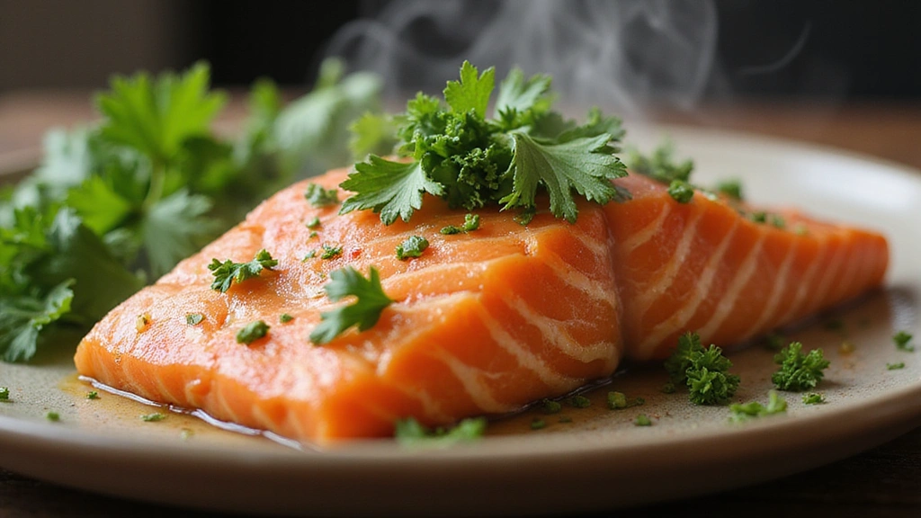 Easy Garlic Butter Baked Salmon with Lemon - Step 7: Garnish and Serve 1