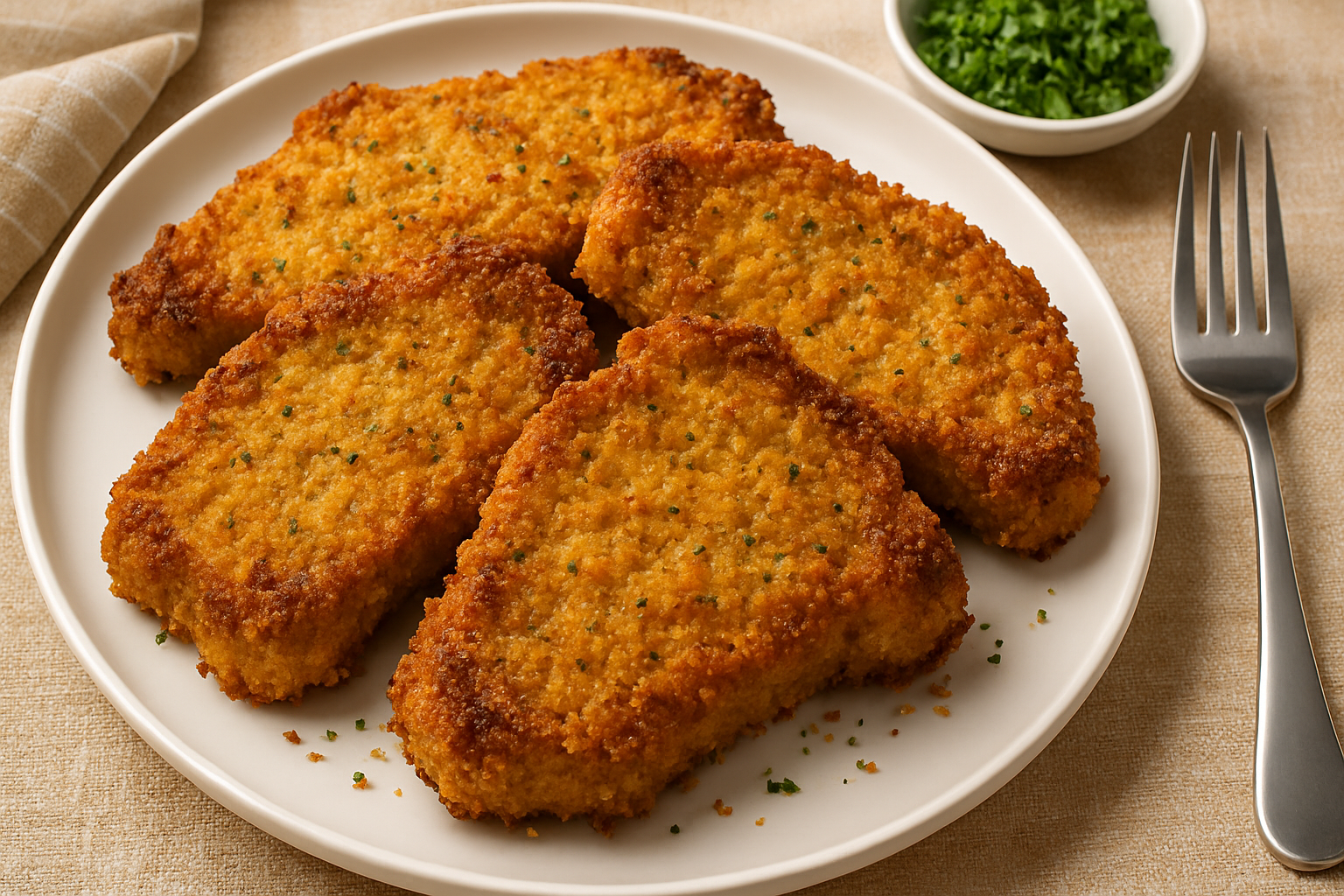 oven fried pork chops with flour