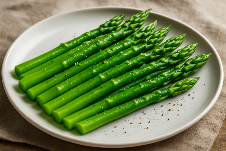 steamed asparagus
