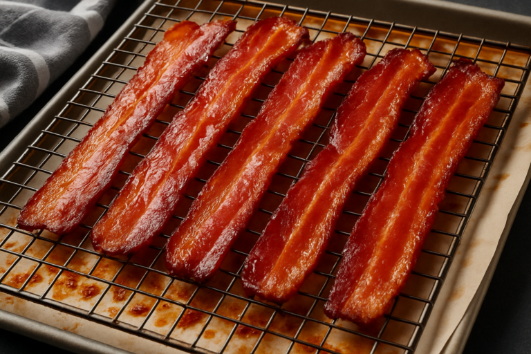 cooking thick bacon in the oven