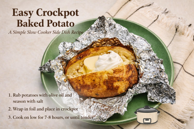 Easy Crockpot Baked Potato: A Simple Slow Cooker Side Dish Recipe
