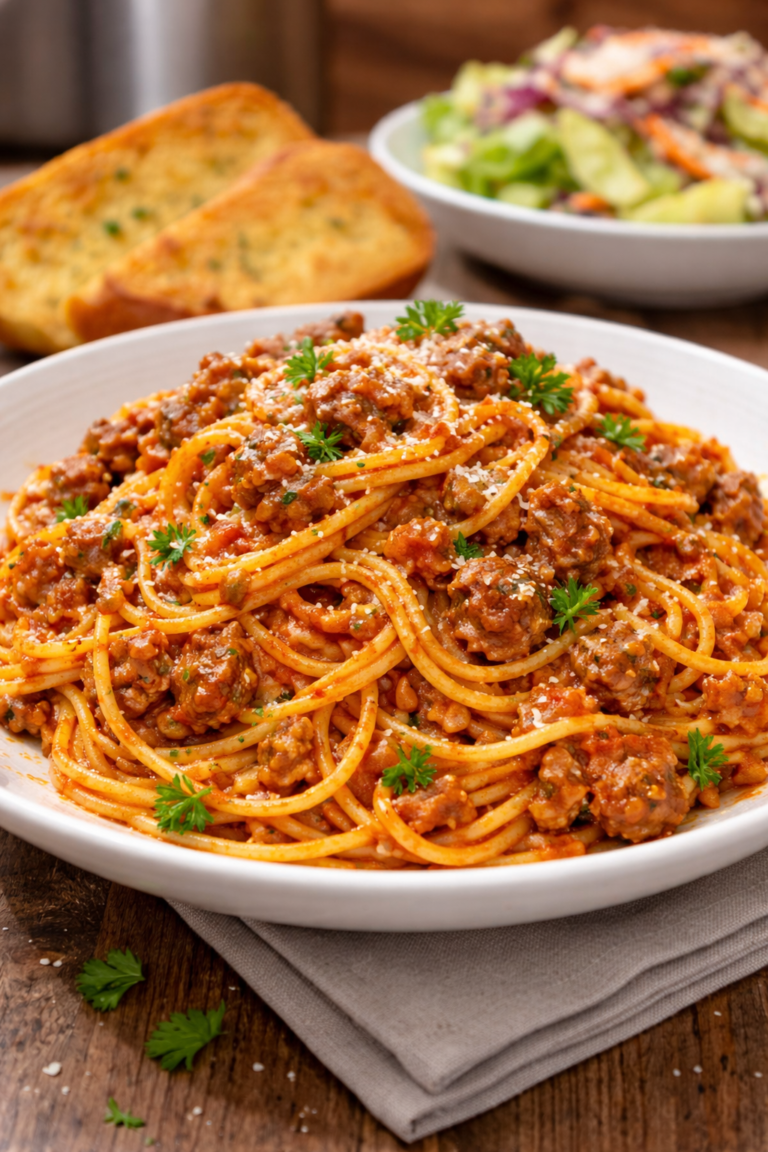 Easy One-Pot Spaghetti Noodles with Italian Sausage: Dinner in 40 Minutes