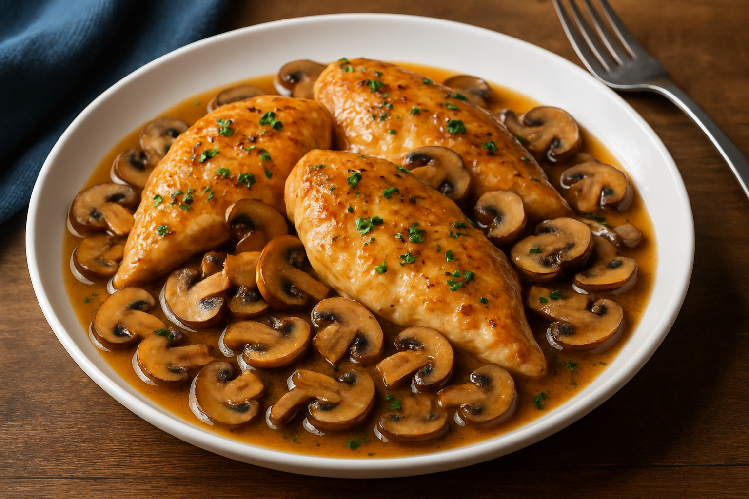 chicken with mushrooms