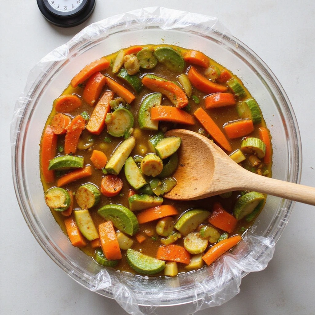 How to Make the Ultimate Grilled Vegetable Platter: Perfect for Summer BBQs - Step 3: Marinate the Vegetables 1