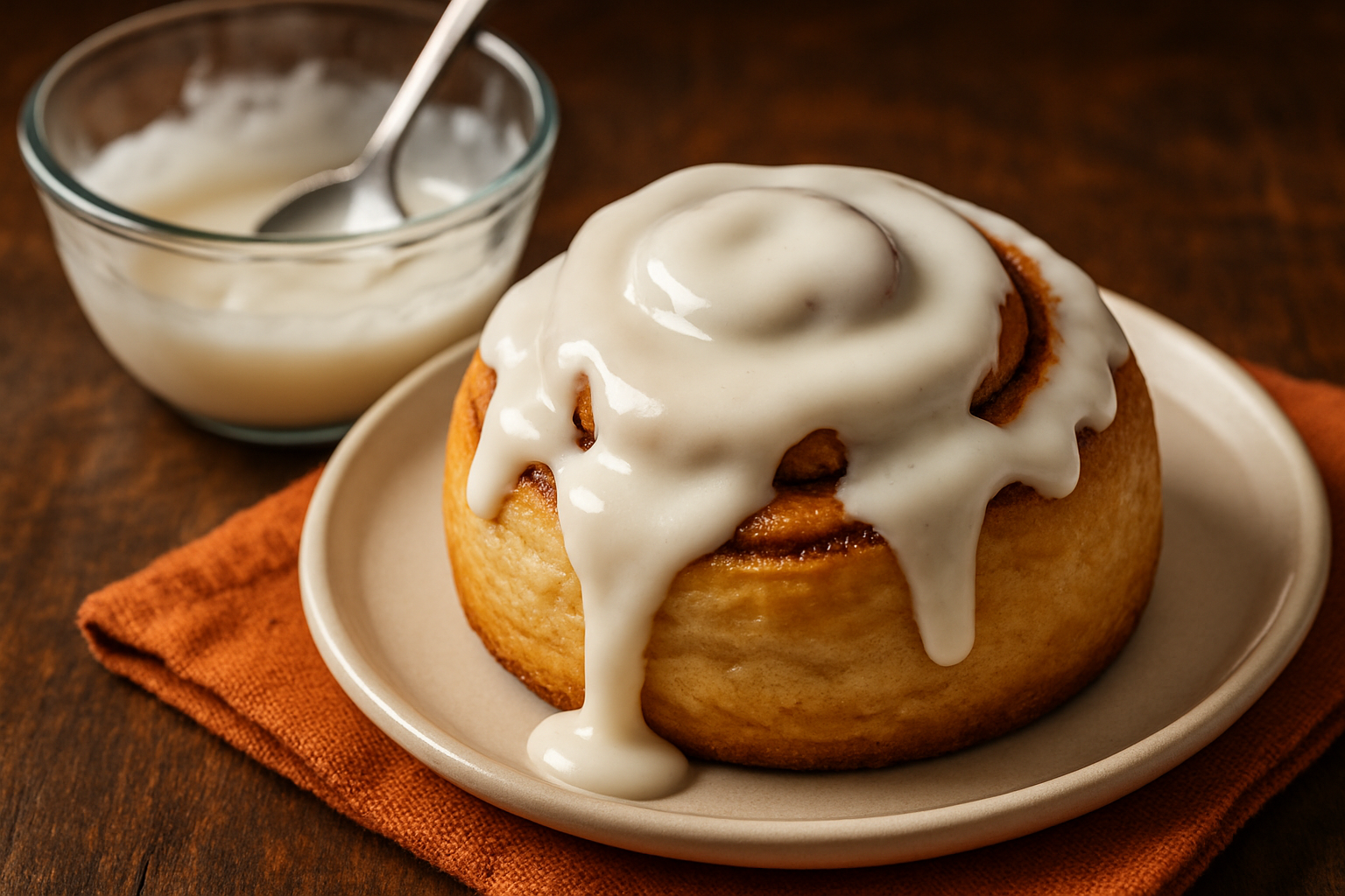 cinnamon roll icing