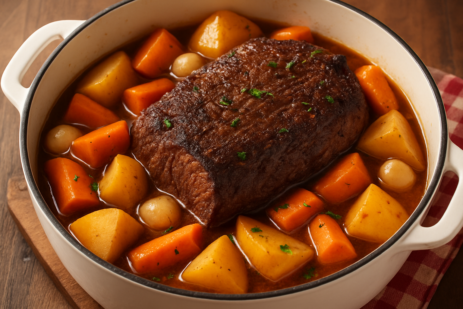 pot roast on stove