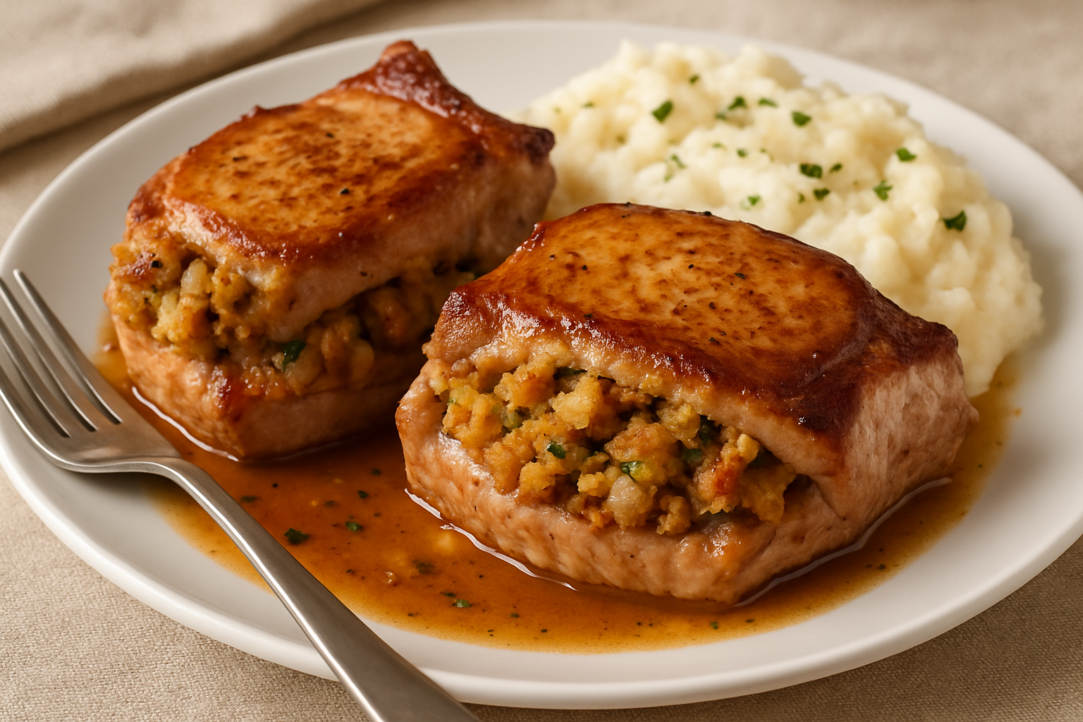 stuffed pork chops